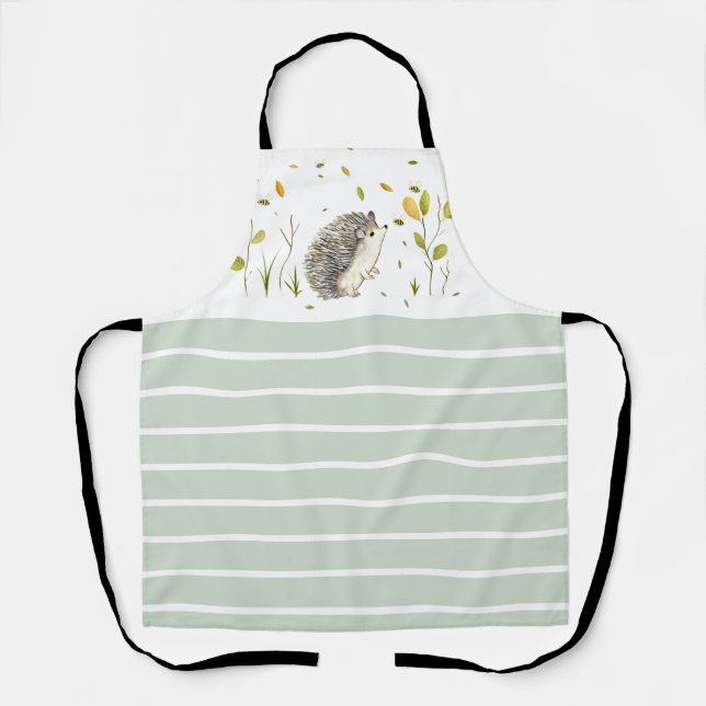 Hedgehog and Bees  Apron (Front)