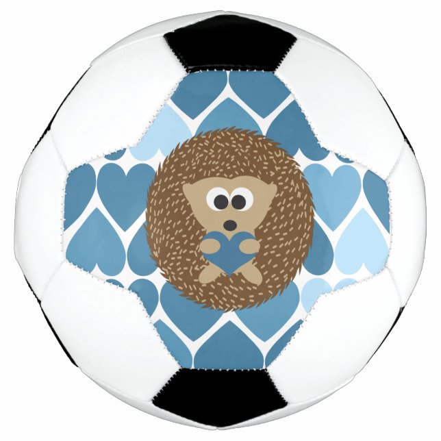 Hedgehog and Blue Hearts Football (Front)