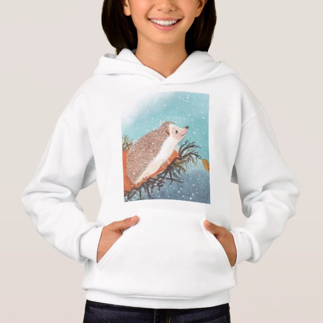 Hedgehog and first snowflakes  (Front)