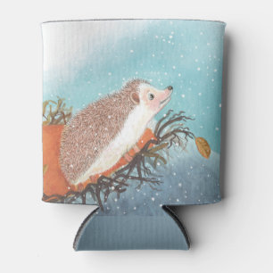 Hedgehog and first snowflakes can cooler