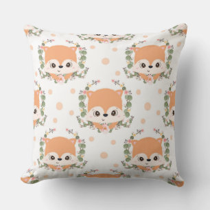 Hedgehog And Flower Tattoo Cushion