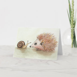 Hedgehog and Snail Card