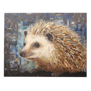 Hedgehog Animal Art Decor Paint Mosaic Notepad