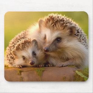 Hedgehog Animal Wild Beauty Freedom Wilderness Art Mouse Mat