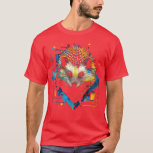 Hedgehog Animal Zoo Art girl T-Shirt