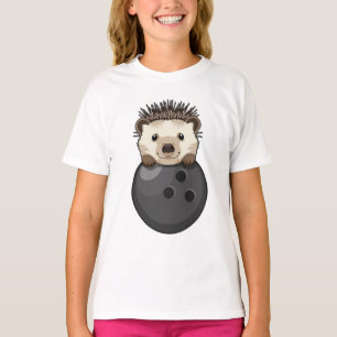 Hedgehog at Bowling with Bowling ball T-Shirt