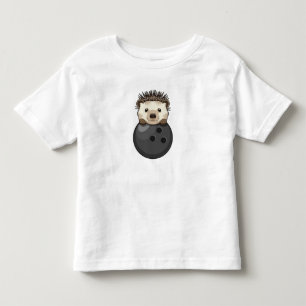 Hedgehog at Bowling with Bowling ball Toddler T-Shirt