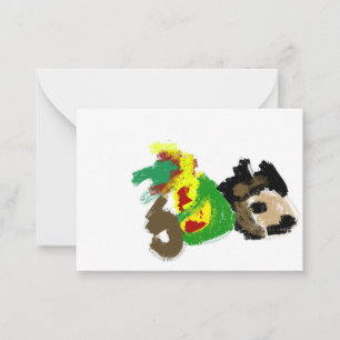 Hedgehog autumn play nice card