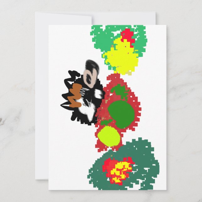 Hedgehog autumn wild invitation (Front)
