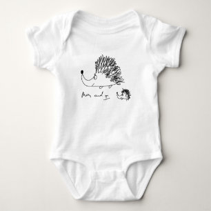 hedgehog baby bodysuit