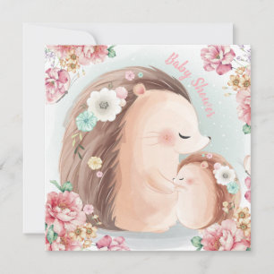 Hedgehog Baby Shower Invitation