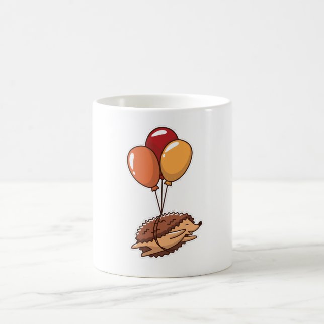 hedgehog balloons coffee mug (Center)