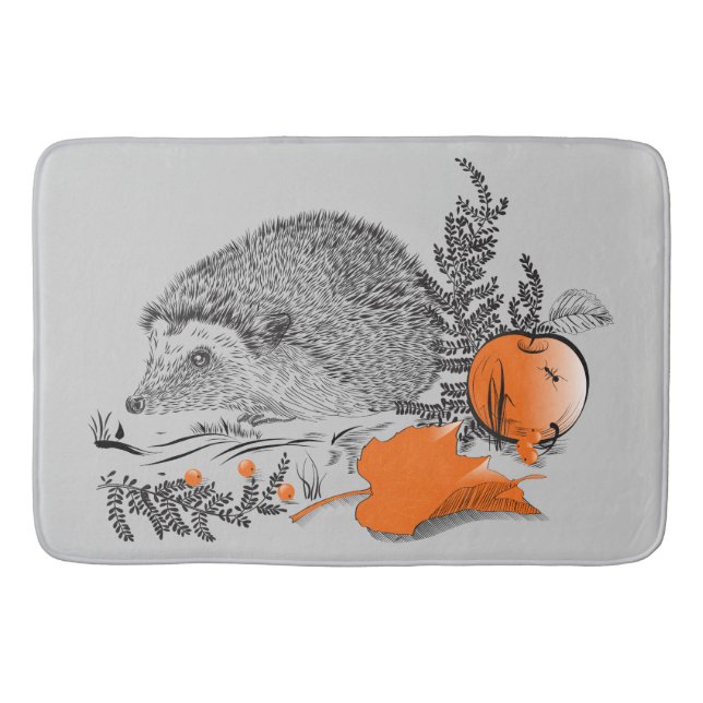 Hedgehog Bath Mat (Front)
