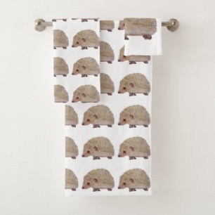 Hedgehog  bath towel set