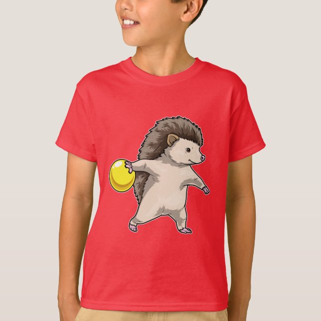 Hedgehog Bowling Bowling ball T-Shirt (Front)