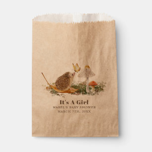Hedgehog Butterfly Mushroom Woodland Baby Shower Favour Bags
