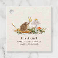 Hedgehog Butterfly Mushroom Woodland Baby Shower
