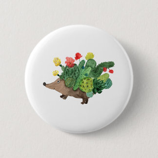 Hedgehog Cactus Flowers 4 CF 6 Cm Round Badge