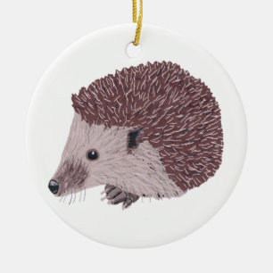 Hedgehog Ceramic Tree Decoration
