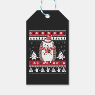 Hedgehog Christmas Gift Tags
