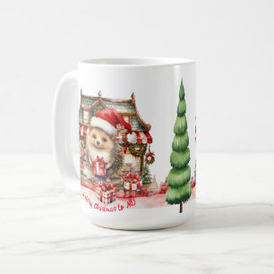 Hedgehog Christmas Toy Shop Christmas Tree Coffee Mug