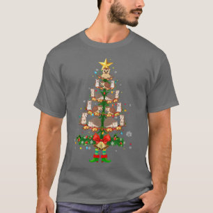 Hedgehog Christmas Tree Animal Lover Hedgehog Xmas T-Shirt