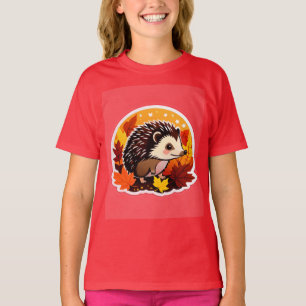 Hedgehog Cozy Forest Life T-Shirt