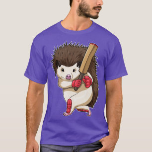 Hedgehog Cricket Cricket bat T-Shirt