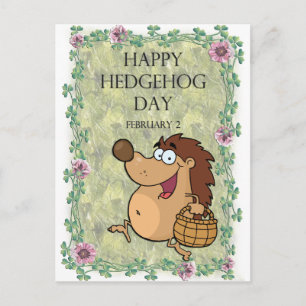 Hedgehog Day February 2 Postcard