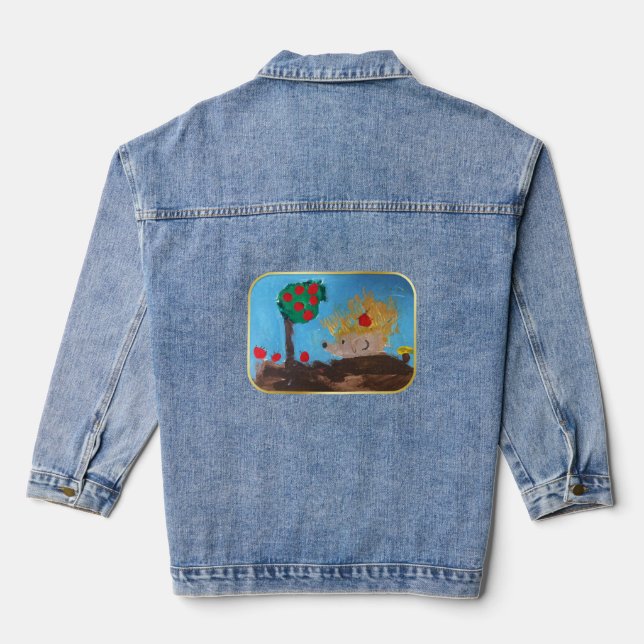 Hedgehog Denim Jacket (Back)