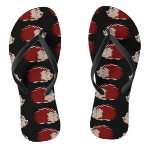 Hedgehog Design Flip Flops