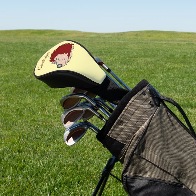 Hedgehog Design Golf Head Cover (In Situ)