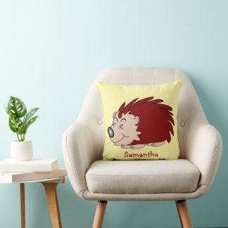 Hedgehog Design Personalised Cushion
