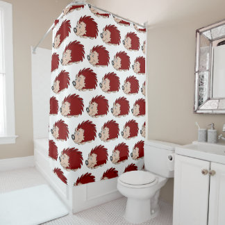 Hedgehog Design Shower Curtain