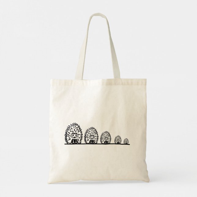 Hedgehog design Tote Bag (Back)