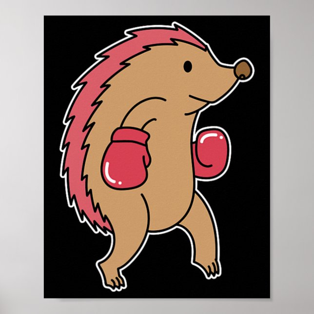 Hedgehog Does Boxing  Poster (Front)