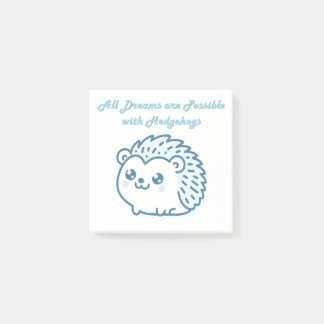 Hedgehog dream post it post-it notes