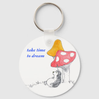 Hedgehog dreamer key ring