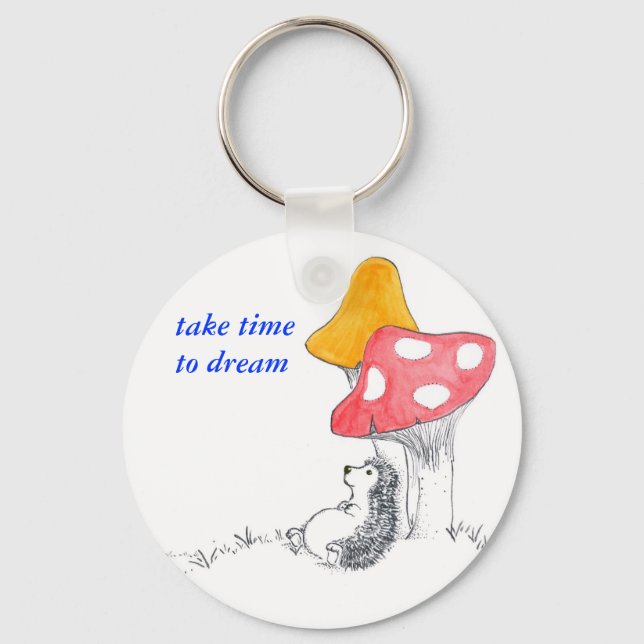 Hedgehog dreamer key ring (Front)