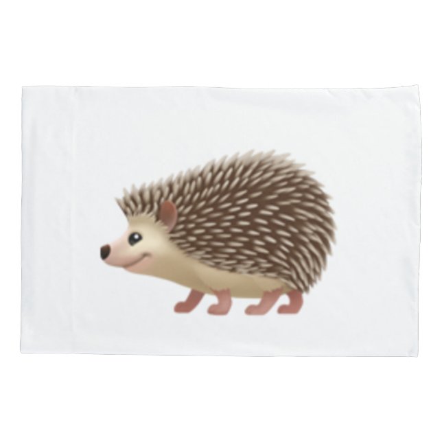 Hedgehog - Emoji Pillowcase (Back)