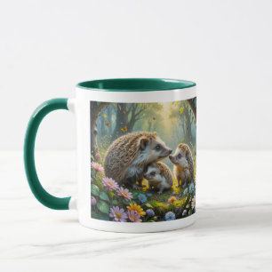 Hedgehog Family Mug