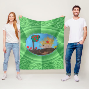 Hedgehog Fleece Blanket