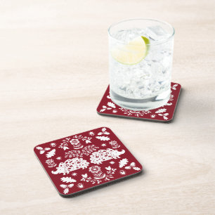Hedgehog Folk Art Coaster