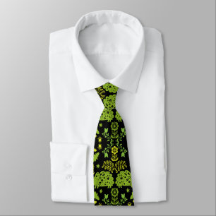 Hedgehog Folk Art Tie