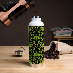 Hedgehog Folk Art Water Bottle