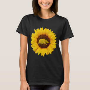 Hedgehog For Women Men Rodent Animal Sunflower T-Shirt