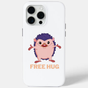 hedgehog free hug iPhone 15 pro max case