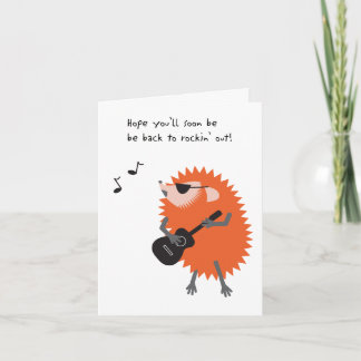 Hedgehog Get Well Card