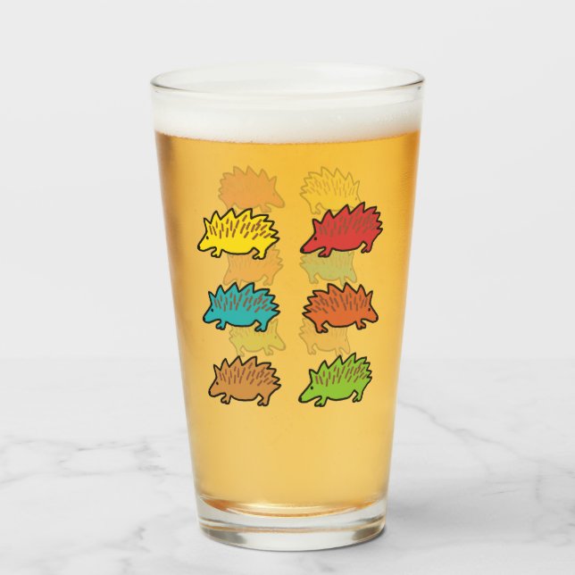 Hedgehog Glass (Front Filled)