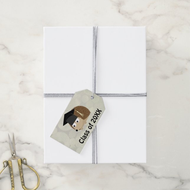 Hedgehog Graduation Gift Tags (With Twine)